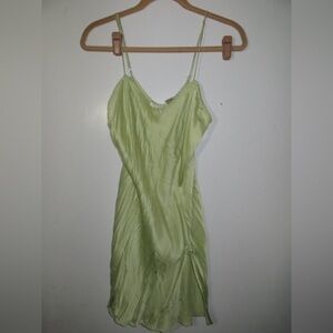 Vintage Victoria's Secret Light Green Satin dress